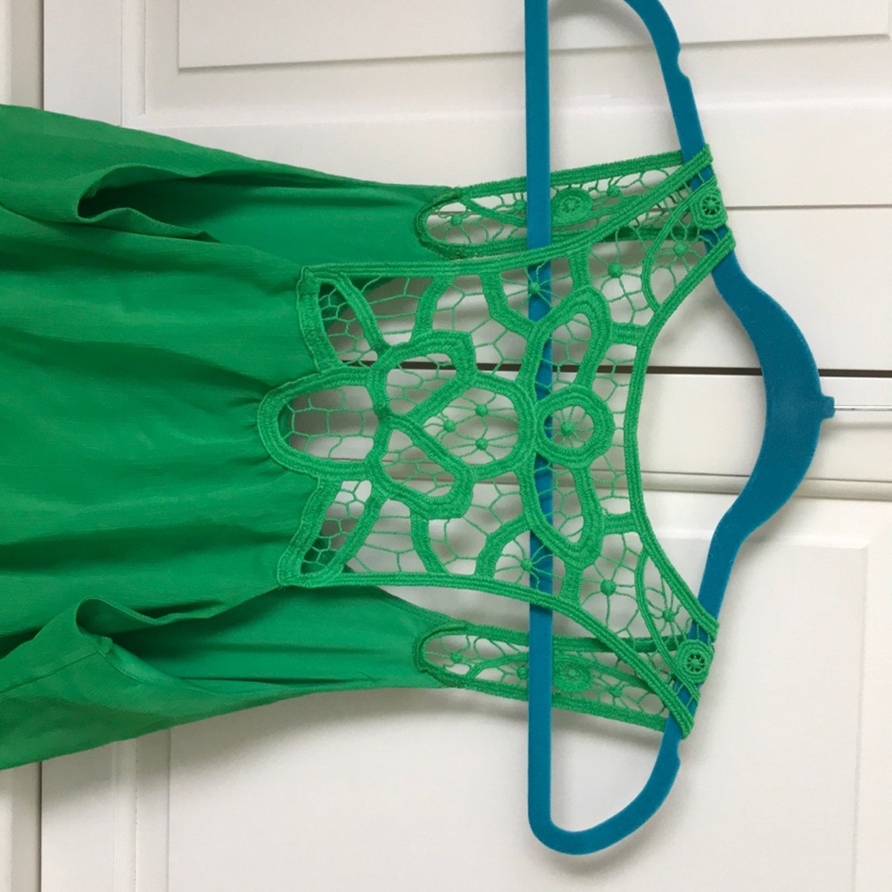 Green Lace Back Dress from Express - Picture 3 of 3